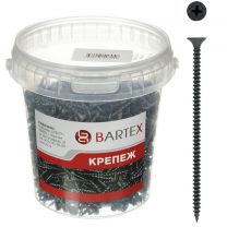 Саморез по металлу и гипсокартону, диаметр 4.2х75 мм, 200 шт, банка, Bartex