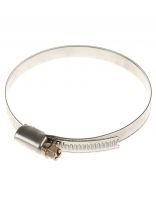 Хомут обжимной червячный, 9 мм, 50-70 мм, нержавеющая сталь, СантехКреп, 1.10.9