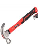 Молоток-гвоздодер слесарный, Bartex, рукоятка фибергласовая, обрезиненная, 0.45 кг, B0013N