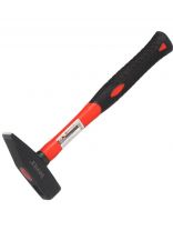 Молоток Bartex, квадратный боек, рукоятка фибергласовая, обрезиненная, 0.6 кг