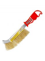 Щетка по металлу 1-рядная, медь, рукоятка пластик, РемоКолор, 11-0-000