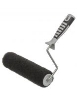 Валик малярный, Акор, Профи, нейлон, 250хдиаметр 48 мм, ворс 10 мм, 155 мм, с бюгелем, 240 мм, черный, 782 68 825