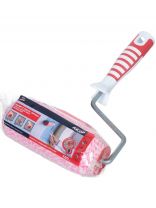 Валик малярный Акор, Профи, полиакрил, 180 мм, с бюгелем, красно-белый, 254 48 818