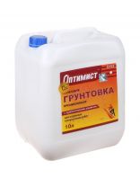 Грунтовка водно-дисперсионная, акриловая, Оптимист, G102, для наружных работ, 10 л, желтая этикетка