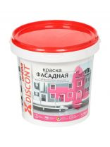 Краска водно-дисперсионная, Ореол, Дисконт, полиакриловая, фасадная, матовая, белая, 1.5 кг