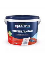 Краска водно-дисперсионная, Престиж, акриловая, кровельная, влагостойкая, матовая, сигнальный белый, RAL-9003, 10 кг