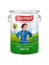 Краска Казачка, МА-15, масляная, универсальная, глянцевая, голубая, 10 кг