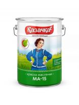 Краска Казачка, МА-15, масляная, универсальная, глянцевая, ярко-зеленая, 10 кг