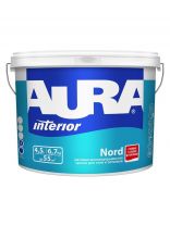Краска водно-дисперсионная, Aura, Nord, акриловая, интерьерная, матовая, 4.5 л