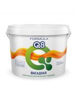 Краска водно-дисперсионная, Formula Q8, акриловая, фасадная, матовая, белая, 13 кг