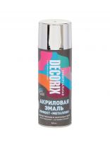 Эмаль аэрозольная, Decorix, Металлик, декоративная, акриловая, глянцевая, хром, M306, 520 мл