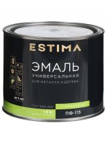 Эмаль Estima, ПФ-115, алкидная, глянцевая, шоколадная, 1.9 кг