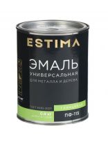 Эмаль Estima, ПФ-115, алкидная, глянцевая, вишневая, 0.9 кг