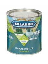 Эмаль Skladno, ПФ-115, алкидная, глянцевая, ярко-зеленая, 2.6 кг