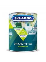 Эмаль Skladno, ПФ-115 Пром, алкидная, глянцевая, ярко-зеленая, 5.5 кг