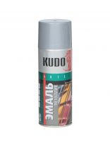Эмаль аэрозольная, KUDO, универсальная, быстросохнущая, акриловая, глянцевая, металлик хром, 520 мл, KU-1027