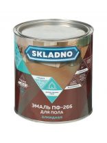 Эмаль Skladno, ПФ-266, алкидная, глянцевая, золотисто-коричневая, 2.6 кг