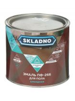 Эмаль Skladno, ПФ-266, алкидная, глянцевая, золотисто-коричневая, 1.8 кг