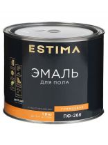 Эмаль Estima, ПФ-266, для пола, алкидная, глянцевая, золотисто-коричневая, 1.9 кг