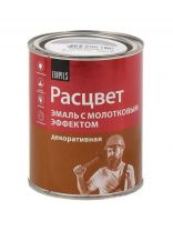 Эмаль Расцвет, с молотковым эффектом, алкидно-стирольная, глянцевая, черная, 0.8 кг