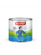 Эмаль Казачка, ПФ-115, алкидная, глянцевая, черная, 1.9 кг