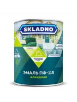 Эмаль Skladno, ПФ-115 Пром, алкидная, глянцевая, коричневая, 5.5 кг