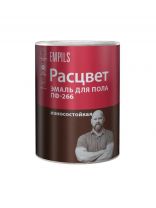 Эмаль Расцвет, ПФ-266, для пола, алкидная, красно-коричневая, 0.9 кг