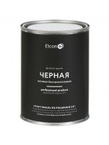 Грунт-эмаль Elcon, 3в1 матовая, по ржавчине, смоляная, черная, RAL 9005, 0.8 кг