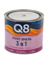 Грунт-эмаль Formula Q8, по ржавчине, алкидная, черная, 1.8 кг