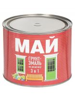 Грунт-эмаль Май, по ржавчине, алкидная, серая, 1.9 кг