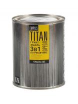 Грунт-эмаль Ореол, Титан, по ржавчине, алкидная, черная, RAL 9005, 0.75 кг