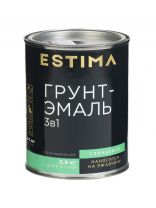 Грунт-эмаль Estima, по ржавчине, алкидная, вишневая, 0.9 кг