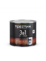 Грунт-эмаль Престиж, Мастер, по ржавчине, быстросохнущая, смоляная, шоколадная, 1.9 кг