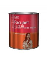 Лак Расцвет, глянцевый, алкидно-уретановый, прозрачный, для внутренних работ, 2.4 кг