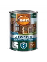 Пропитка Pinotex, Classic Plus, для дерева, антисептик, тиковое дерево, 0.9 л