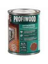 Антисептик Profiwood, для дерева, тонирующий, красное дерево, 0.6 кг