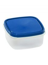 Контейнер пищевой пластик, 1.35 л, 16.5х16.5х7.3 см, в ассортименте, квадратный, Стандарт Пластик Групп