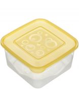 Контейнер пищевой пластик, 1 л, 14.4х14х7 см, в ассортименте, квадратный, Альтернатива, М1627