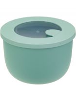 Миска пластик, 1.2 л, 15х10 см, фисташковая, круглая, герметичная, Idea, Нео, М 1325