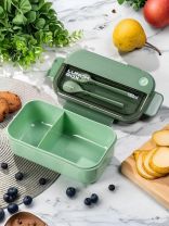 Контейнер ланч-бокс пластик, 1.1 л, 21.5х12.5х8 см, в ассортименте, прямоугольный, Y4-7821