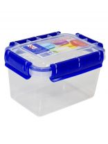 Контейнер пищевой пластик, 1.1 л, 16х12х10 см, прямоугольный, герметичный, Милих, 06341