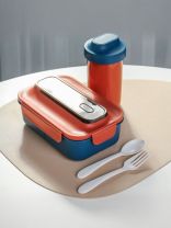 Контейнер ланч-бокс пластик, 19х13.2х7 см, прямоугольный, Y4-9272