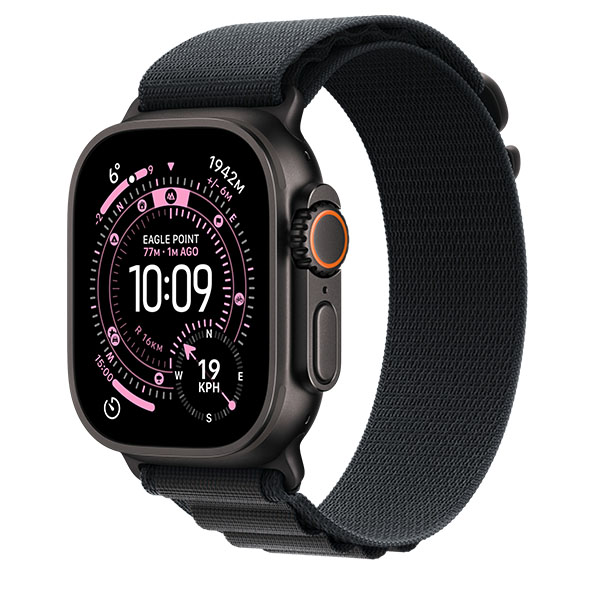 Apple Watch Ultra 3 GPS, 49mm, Black Titanium + ремешок Alpine Loop «Black»