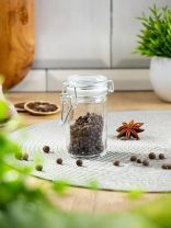 Банка для сыпучих продуктов, стекло, 0.08 л, 4.5х8.5 см, с крышкой, с ключом, Y4-5056