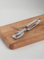 Штопор нержавеющая сталь, 17.9х6.4х2.8 см, с открывалкой для консервов, навеска, Vetta, 882-145