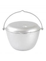 Казан походный литой алюминий, 5 л, с крышкой, с крышкой-сковородой, Kukmara, кп50