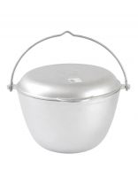 Казан походный литой алюминий, 4 л, с крышкой, с крышкой-сковородой, Kukmara, кп40