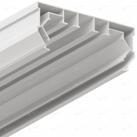 Карниз ПК14 двухрядный 4м (белый)