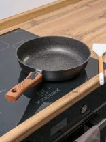 Сковорода алюминий, 26 см, антипригарное покрытие, Kukmara, Granit Ultra Induction original, съемная ручка, индукция, сгоиш262а