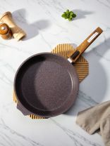 Сковорода литой алюминий, 26 см, антипригарное покрытие, Мечта, Premium violet, съемная ручка, 026904